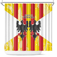 Kingdom of Trinacria Shower Curtain Est 1282 Animus Tuus Dominus