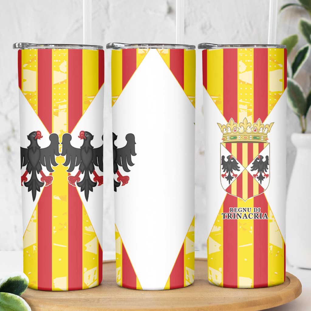 Kingdom of Trinacria Skinny Tumbler Est 1282 Animus Tuus Dominus - Wonder Print Shop