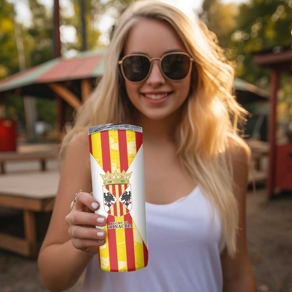 Kingdom of Trinacria Skinny Tumbler Est 1282 Animus Tuus Dominus - Wonder Print Shop