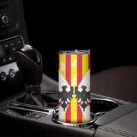 Kingdom of Trinacria Skinny Tumbler Est 1282 Animus Tuus Dominus - Wonder Print Shop
