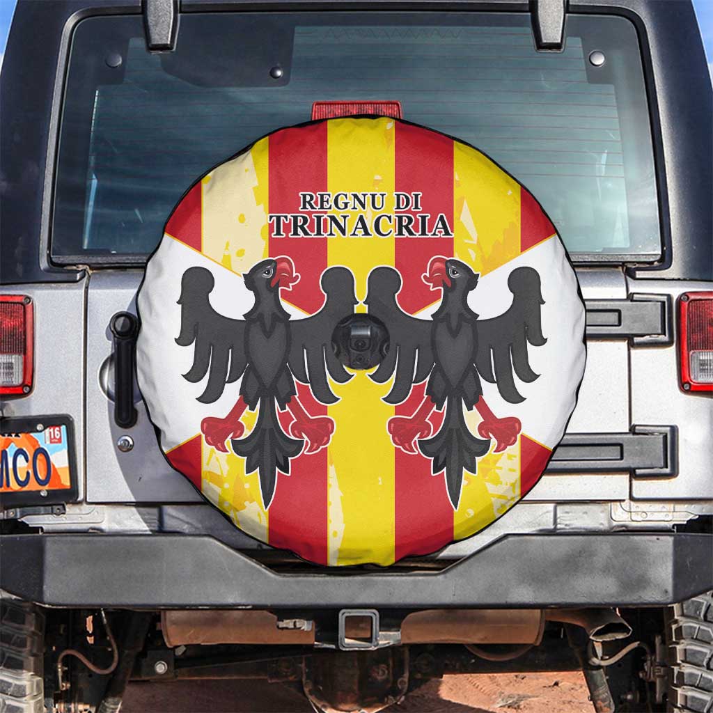 Kingdom of Trinacria Spare Tire Cover Est 1282 Animus Tuus Dominus - Wonder Print Shop