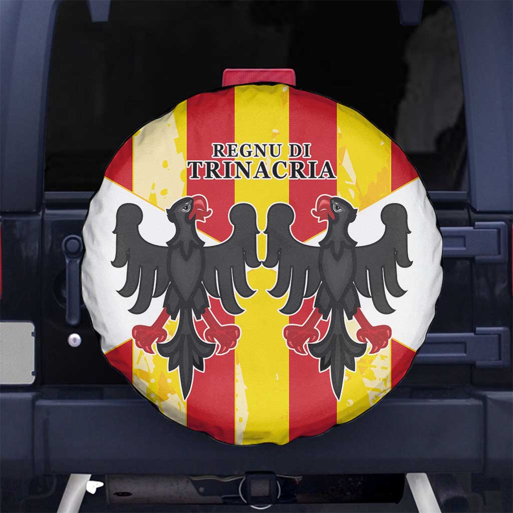 Kingdom of Trinacria Spare Tire Cover Est 1282 Animus Tuus Dominus - Wonder Print Shop