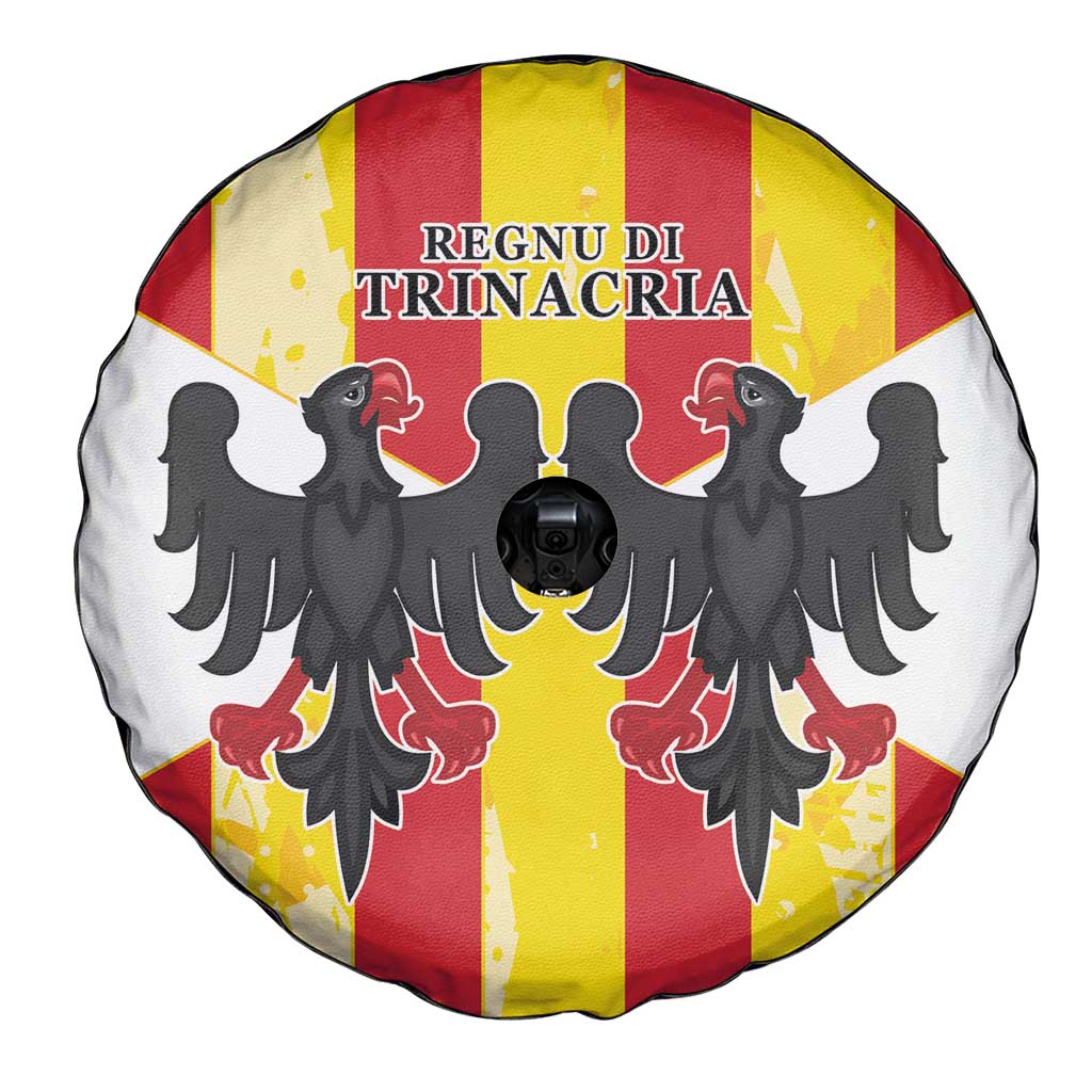 Kingdom of Trinacria Spare Tire Cover Est 1282 Animus Tuus Dominus - Wonder Print Shop