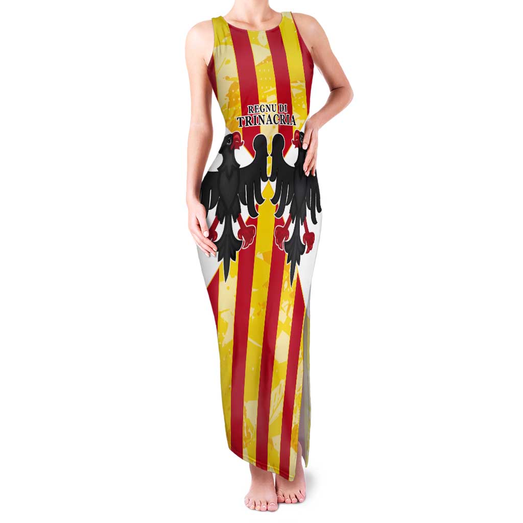 Kingdom of Trinacria Tank Maxi Dress Est 1282 Animus Tuus Dominus - Wonder Print Shop