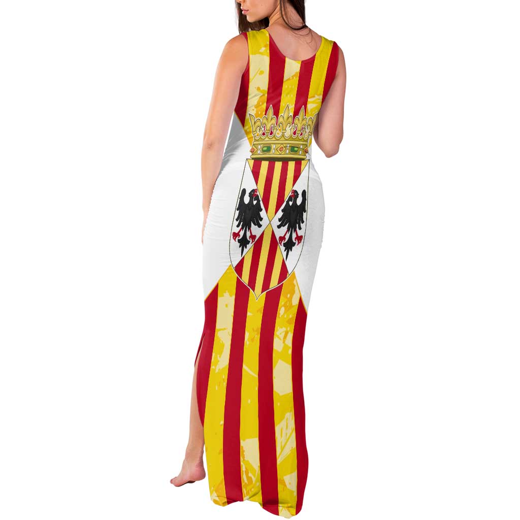 Kingdom of Trinacria Tank Maxi Dress Est 1282 Animus Tuus Dominus - Wonder Print Shop