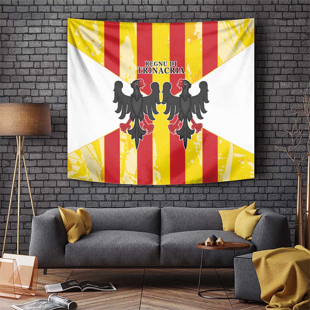 Kingdom of Trinacria Tapestry Est 1282 Animus Tuus Dominus - Wonder Print Shop