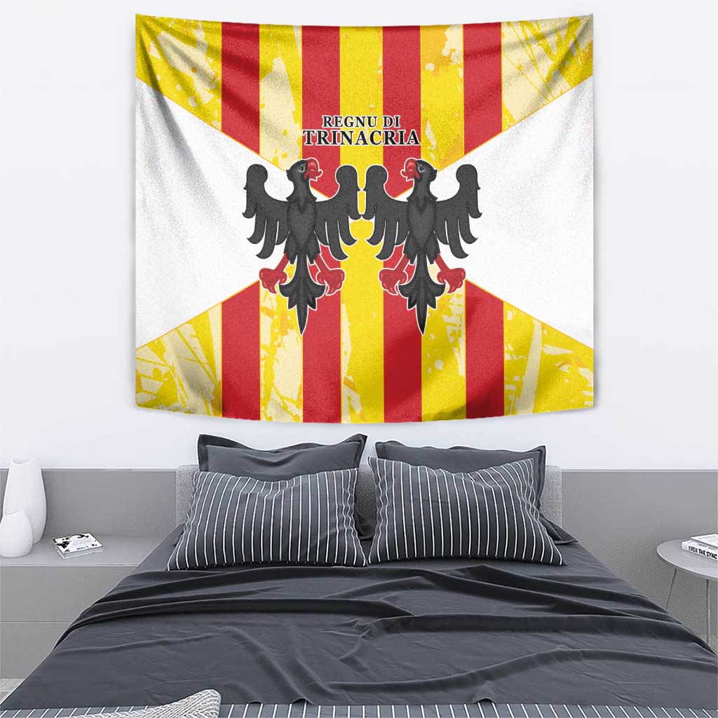 Kingdom of Trinacria Tapestry Est 1282 Animus Tuus Dominus - Wonder Print Shop