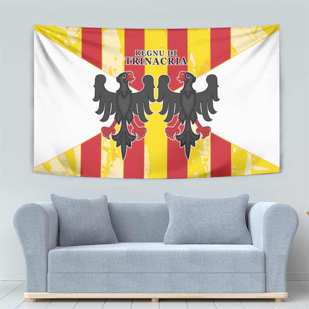 Kingdom of Trinacria Tapestry Est 1282 Animus Tuus Dominus - Wonder Print Shop