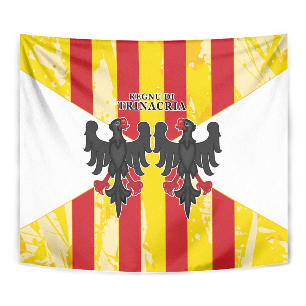 Kingdom of Trinacria Tapestry Est 1282 Animus Tuus Dominus - Wonder Print Shop