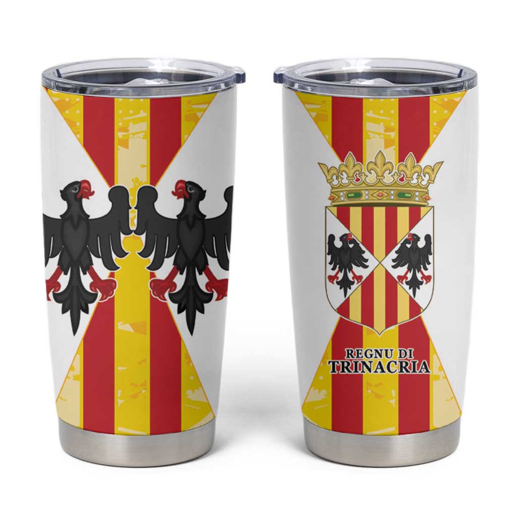 Kingdom of Trinacria Tumbler Cup Est 1282 Animus Tuus Dominus - Wonder Print Shop