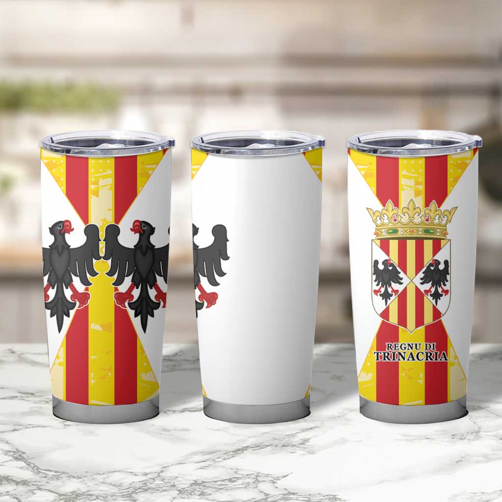 Kingdom of Trinacria Tumbler Cup Est 1282 Animus Tuus Dominus - Wonder Print Shop