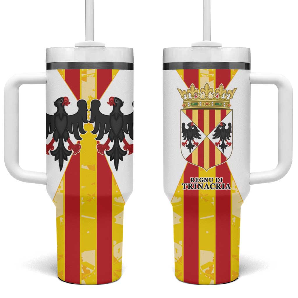 Kingdom of Trinacria Tumbler With Handle Est 1282 Animus Tuus Dominus - Wonder Print Shop