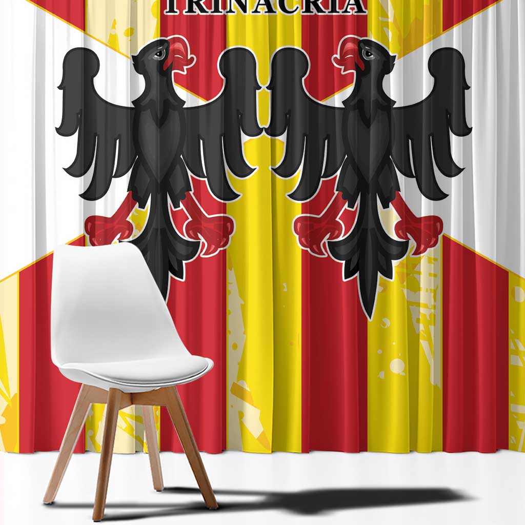 Kingdom of Trinacria Window Curtain Est 1282 Animus Tuus Dominus - Wonder Print Shop