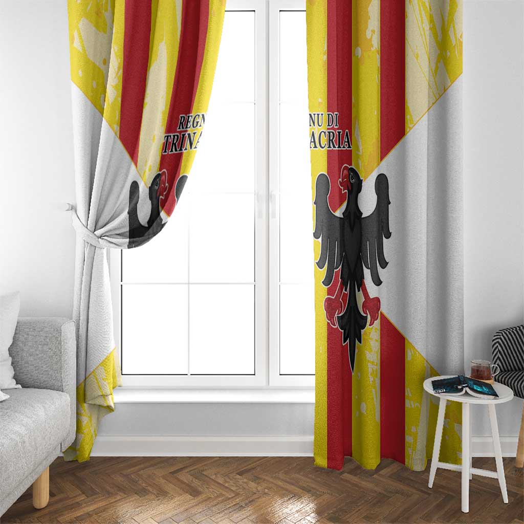 Kingdom of Trinacria Window Curtain Est 1282 Animus Tuus Dominus - Wonder Print Shop