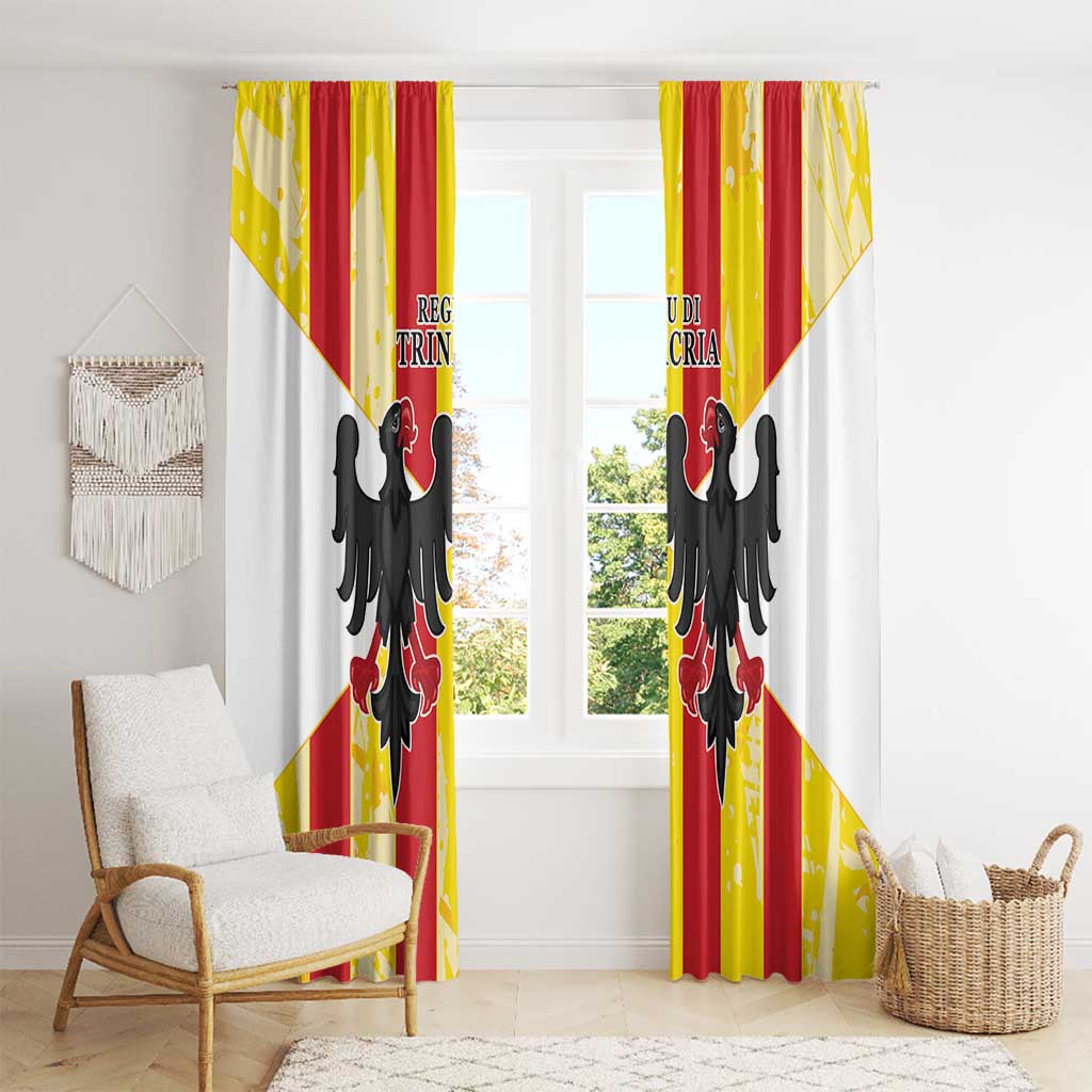 Kingdom of Trinacria Window Curtain Est 1282 Animus Tuus Dominus - Wonder Print Shop