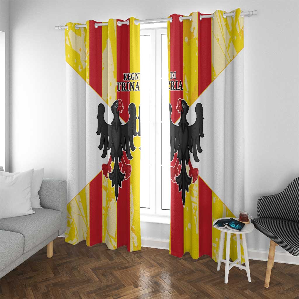 Kingdom of Trinacria Window Curtain Est 1282 Animus Tuus Dominus - Wonder Print Shop