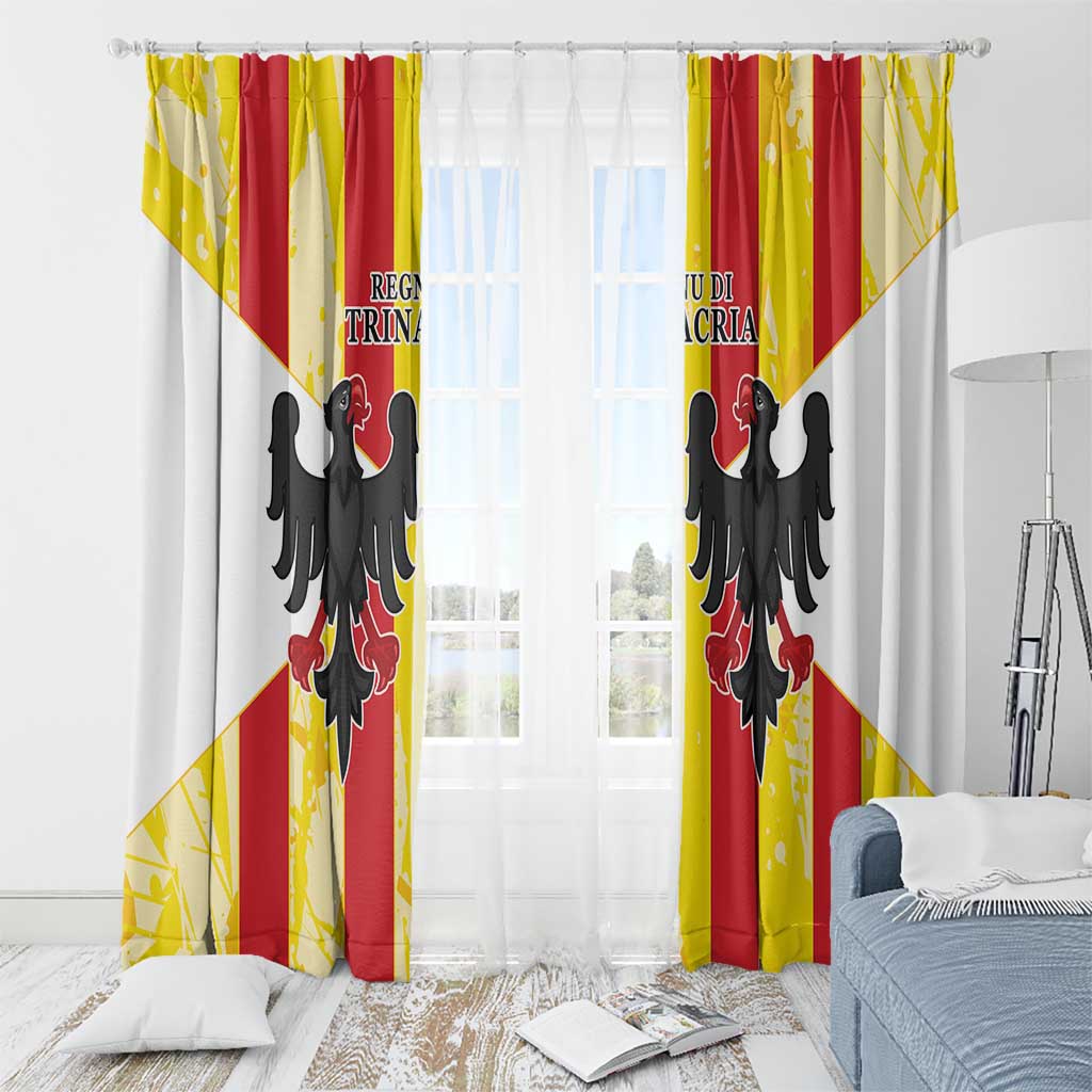 Kingdom of Trinacria Window Curtain Est 1282 Animus Tuus Dominus - Wonder Print Shop