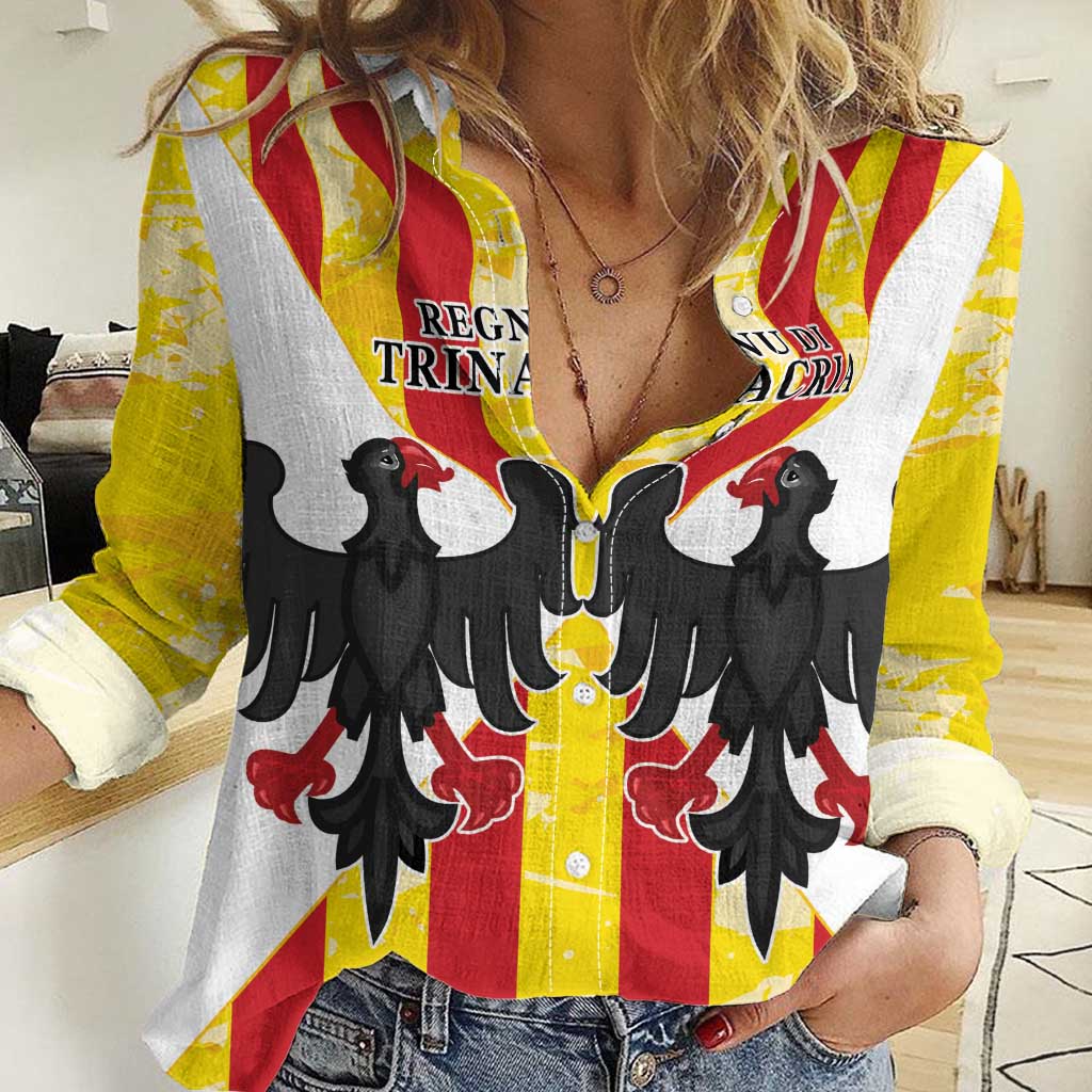 Kingdom of Trinacria Women Casual Shirt Est 1282 Animus Tuus Dominus - Wonder Print Shop