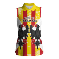 Kingdom of Trinacria Women Sleeveless Polo Shirt Est 1282 Animus Tuus Dominus - Wonder Print Shop