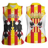Kingdom of Trinacria Women Sleeveless Polo Shirt Est 1282 Animus Tuus Dominus - Wonder Print Shop