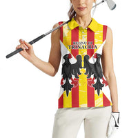 Kingdom of Trinacria Women Sleeveless Polo Shirt Est 1282 Animus Tuus Dominus - Wonder Print Shop