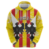Kingdom of Trinacria Zip Hoodie Est 1282 Animus Tuus Dominus - Wonder Print Shop