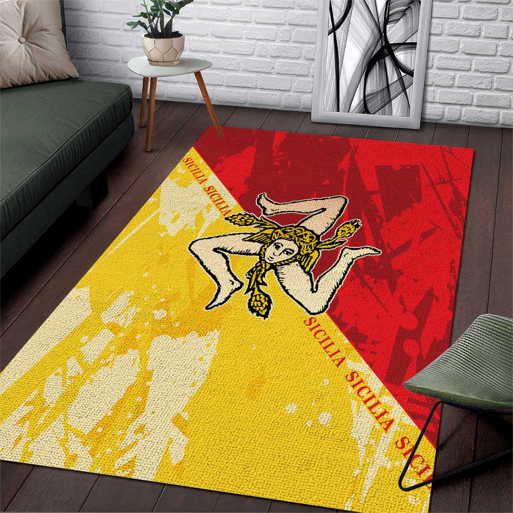 La Bandiera Regione Siciliana Area Rug LT9 - Wonder Print Shop