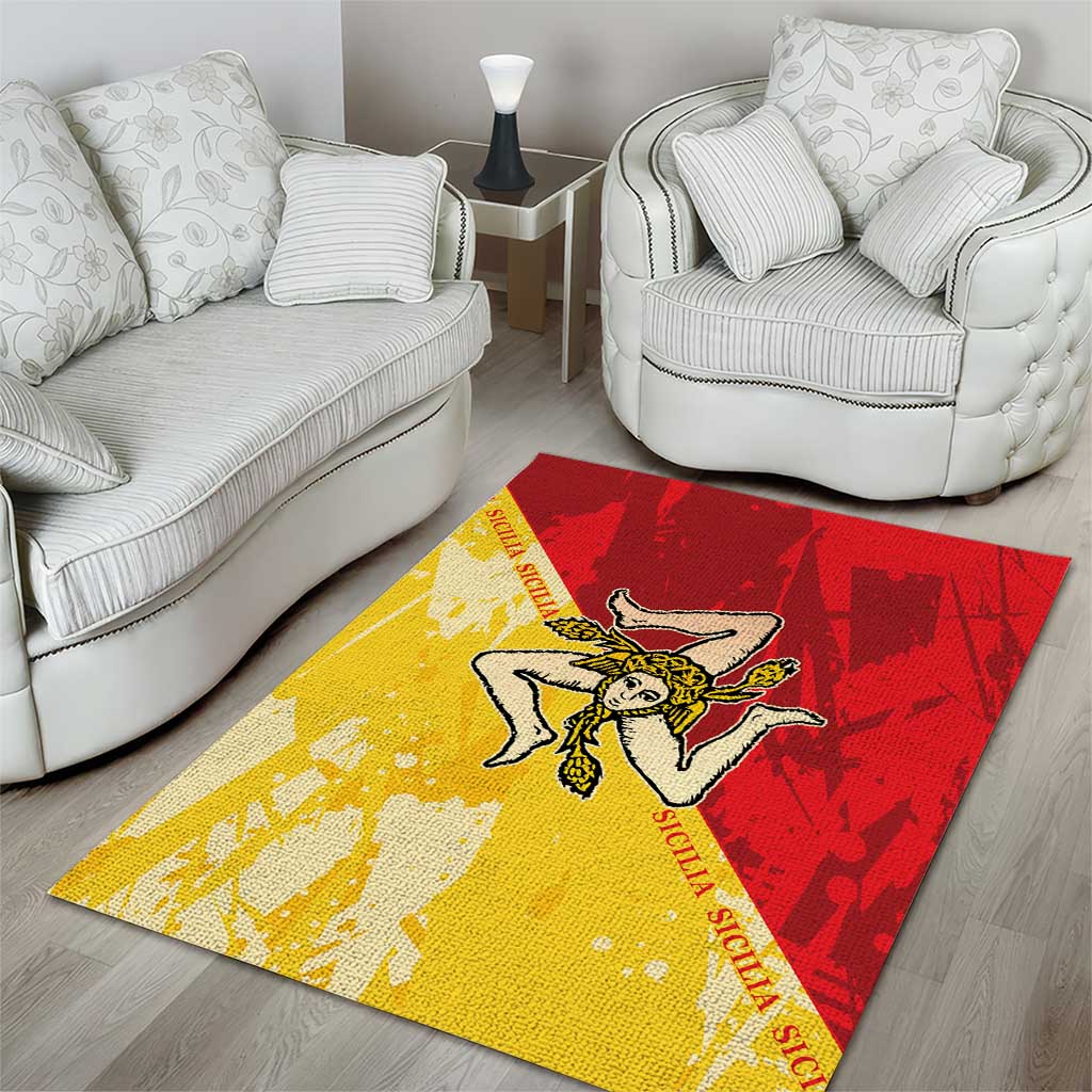 La Bandiera Regione Siciliana Area Rug LT9 - Wonder Print Shop