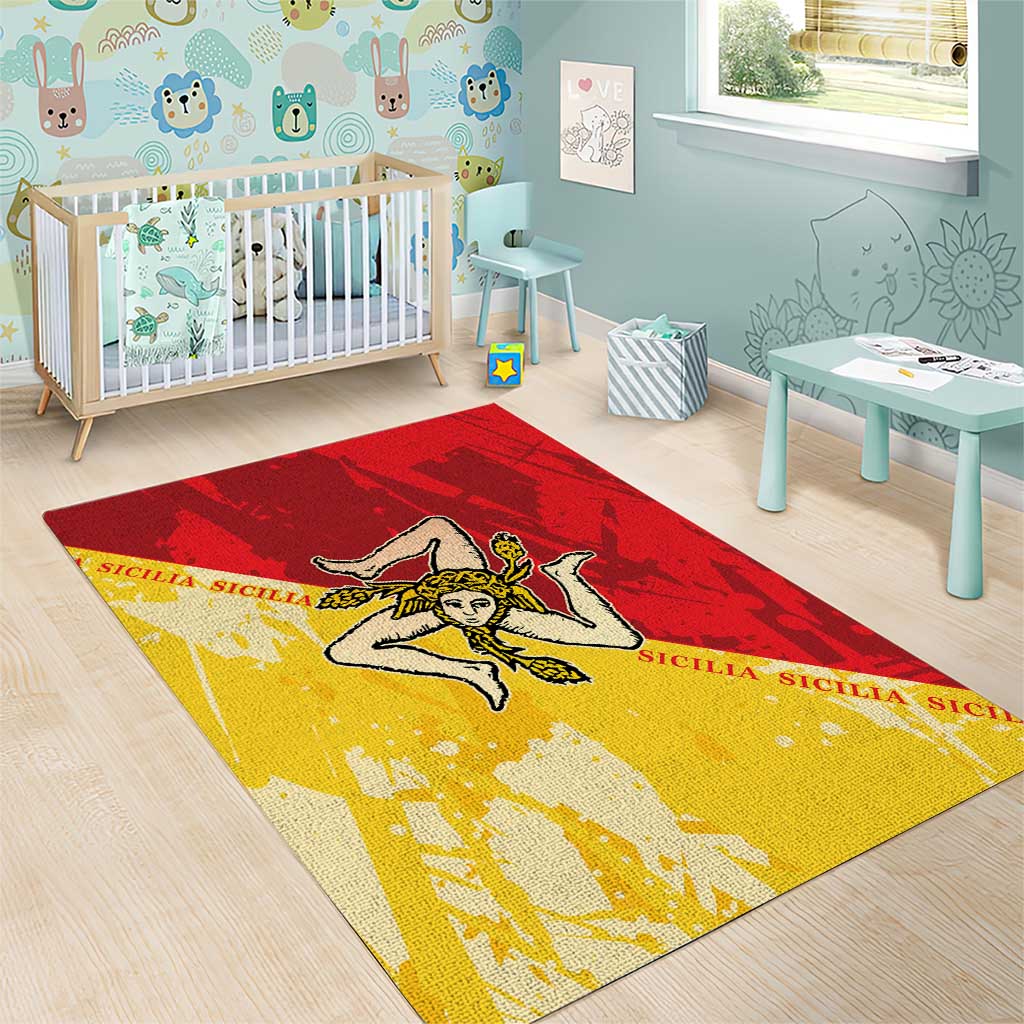 La Bandiera Regione Siciliana Area Rug LT9 - Wonder Print Shop