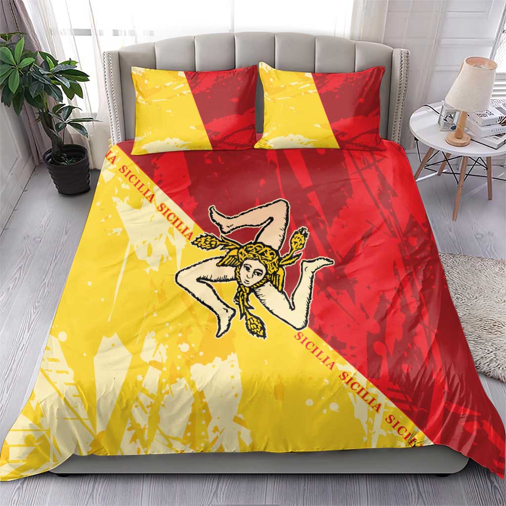 La Bandiera Regione Siciliana Bedding Set LT9 - Wonder Print Shop