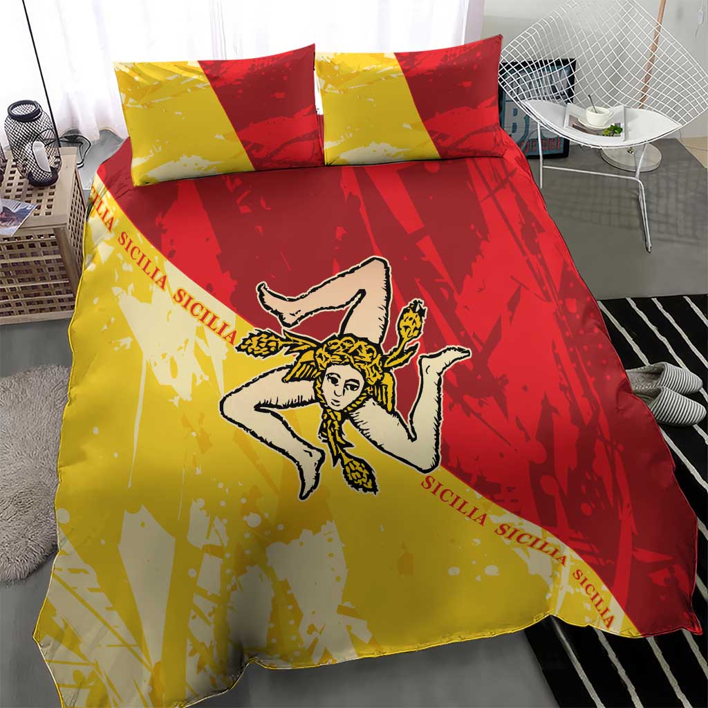 La Bandiera Regione Siciliana Bedding Set LT9 - Wonder Print Shop