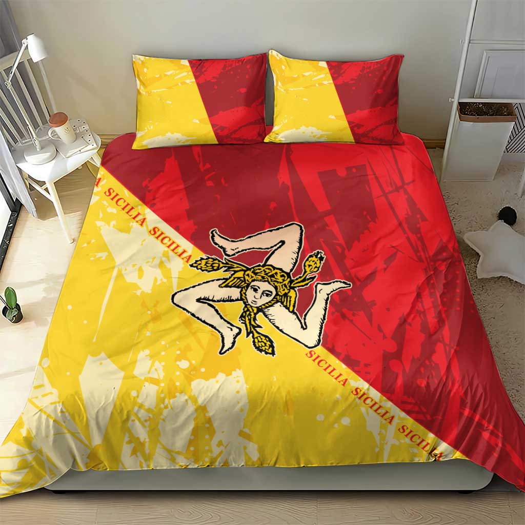 La Bandiera Regione Siciliana Bedding Set LT9 - Wonder Print Shop