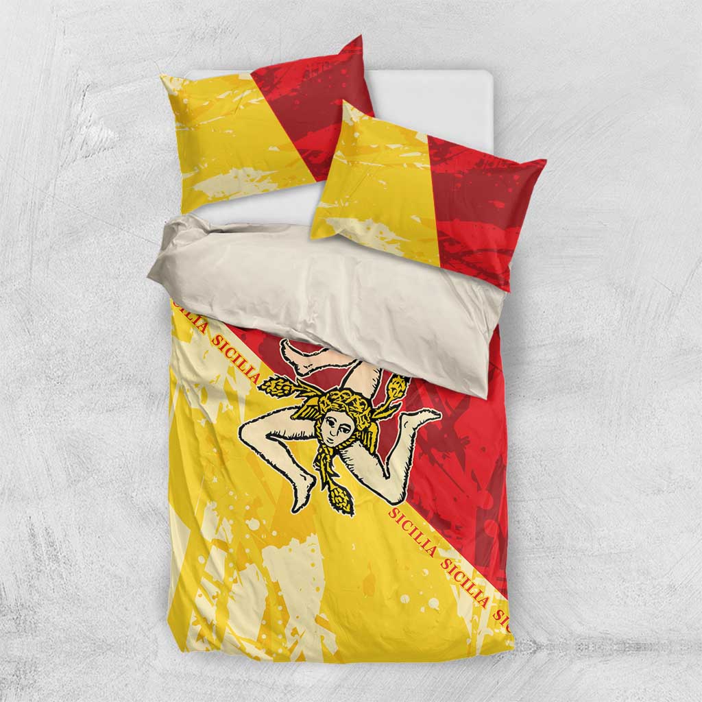 La Bandiera Regione Siciliana Bedding Set LT9 - Wonder Print Shop