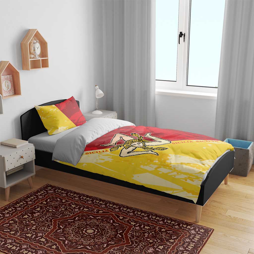 La Bandiera Regione Siciliana Bedding Set LT9 - Wonder Print Shop