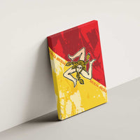 La Bandiera Regione Siciliana Canvas Wall Art LT9 - Wonder Print Shop