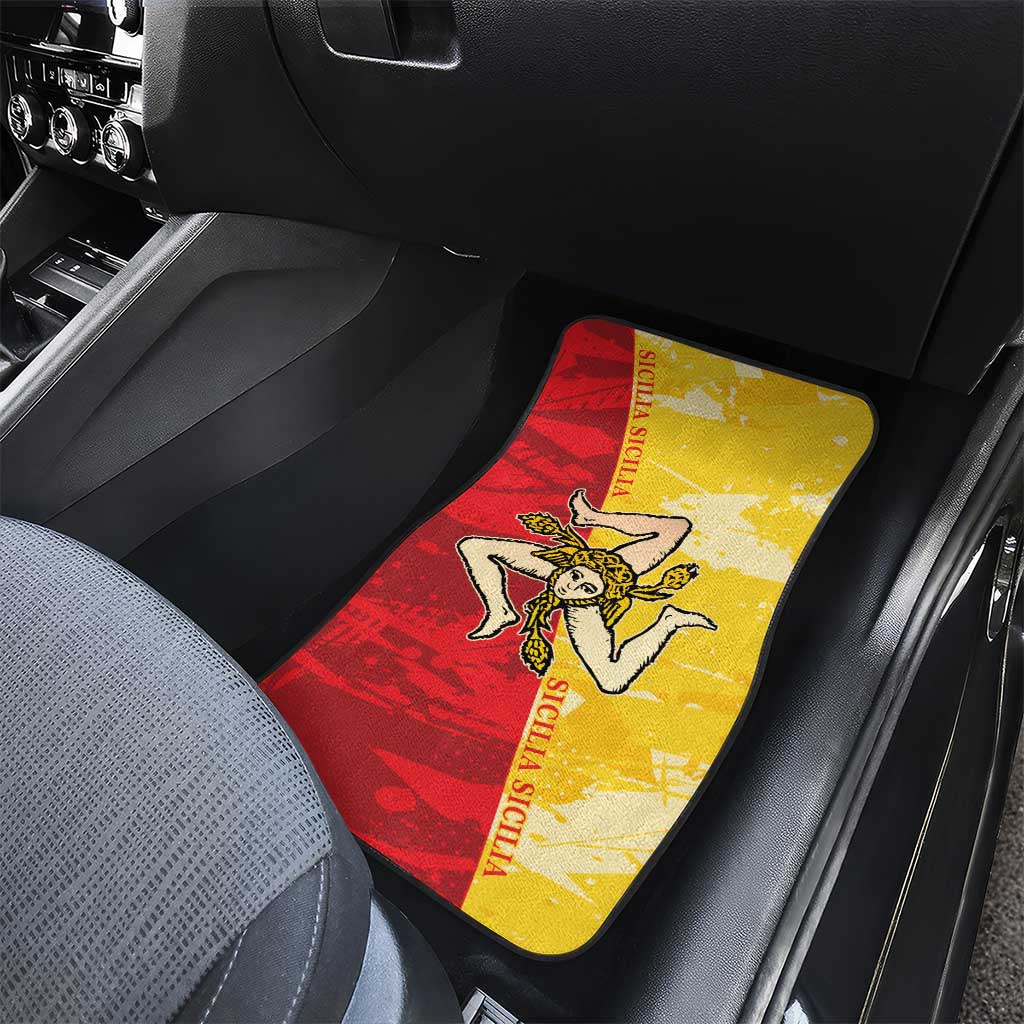 La Bandiera Regione Siciliana Car Mats LT9 - Wonder Print Shop