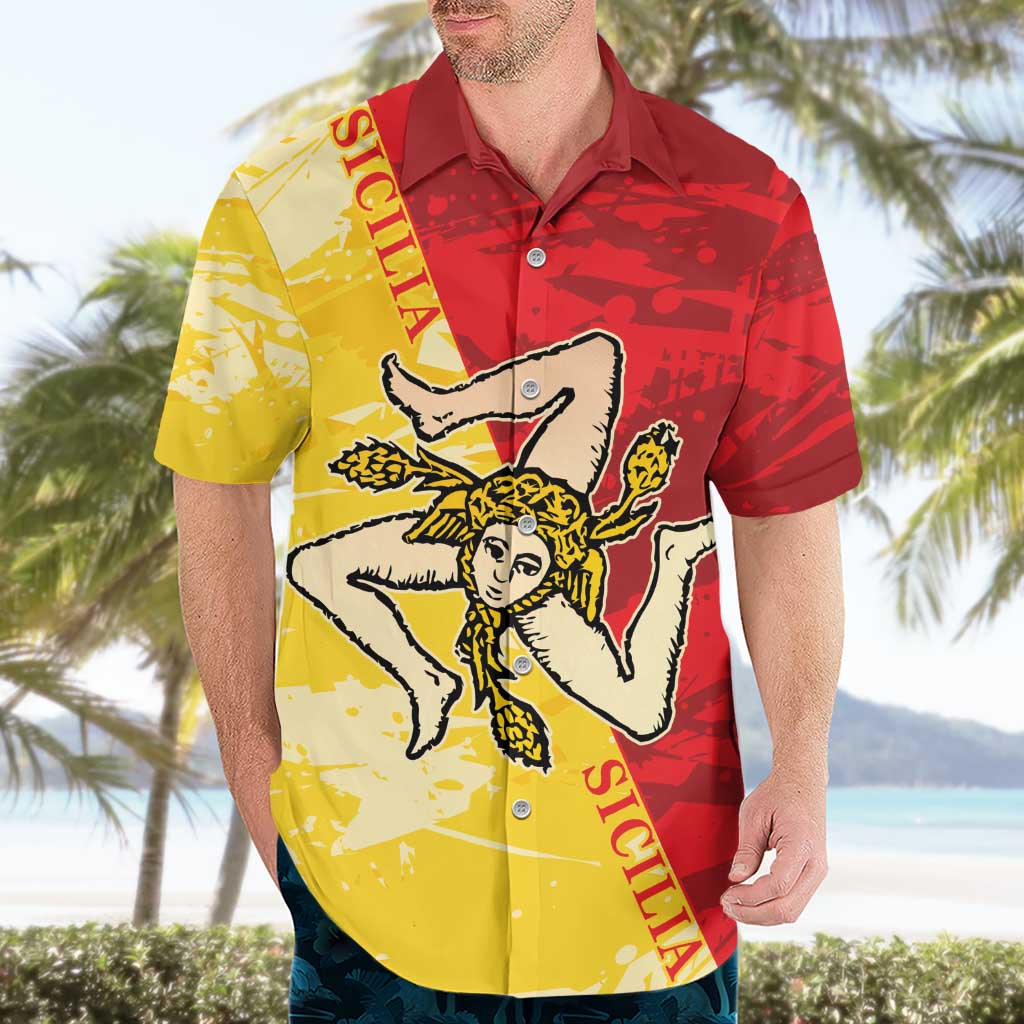 La Bandiera Regione Siciliana Hawaiian Shirt - Wonder Print Shop