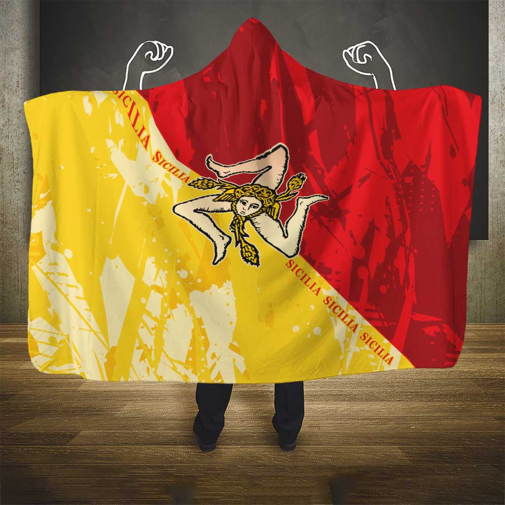La Bandiera Regione Siciliana Hooded Blanket