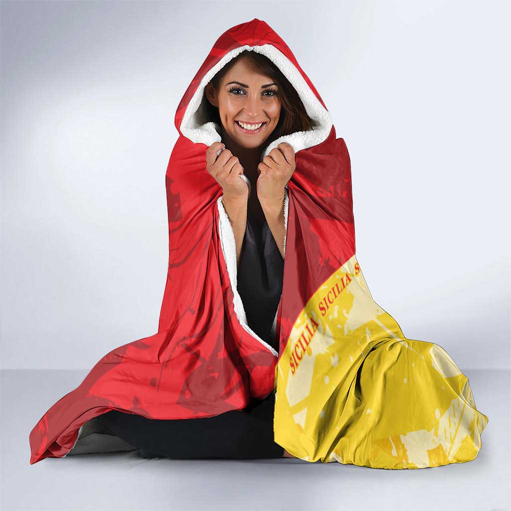 La Bandiera Regione Siciliana Hooded Blanket