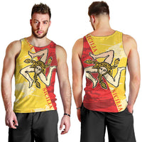 La Bandiera Regione Siciliana Men Tank Top - Wonder Print Shop