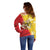 La Bandiera Regione Siciliana Off Shoulder Sweater - Wonder Print Shop