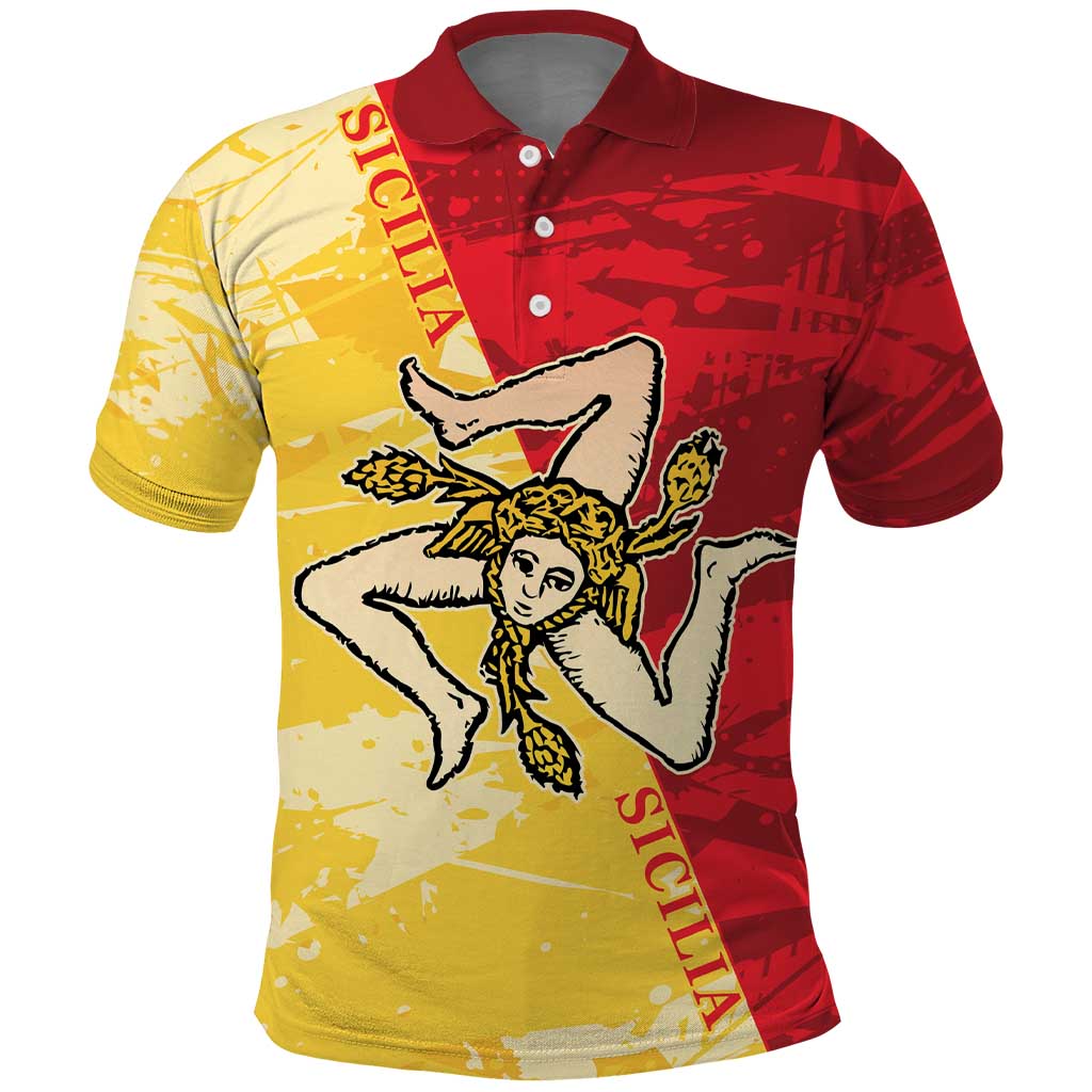 La Bandiera Regione Siciliana Polo Shirt - Wonder Print Shop