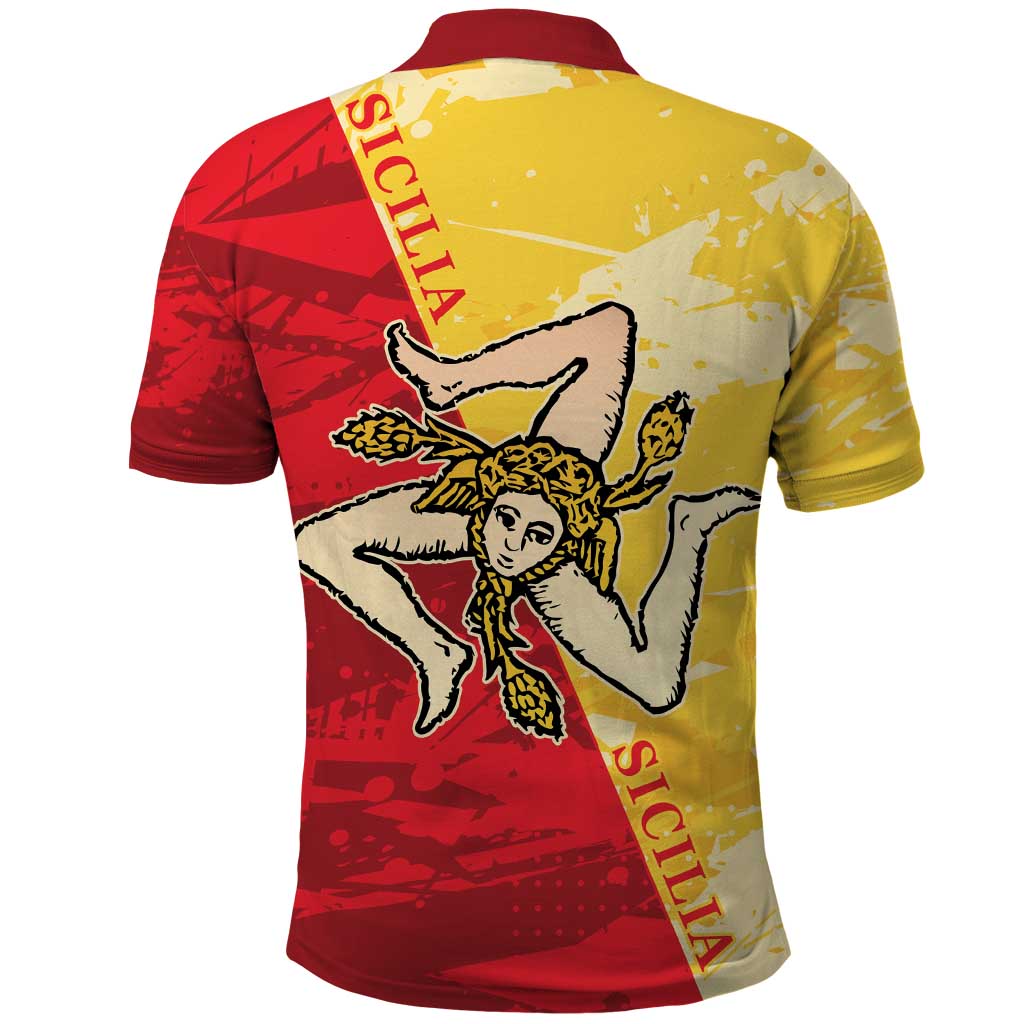 La Bandiera Regione Siciliana Polo Shirt - Wonder Print Shop