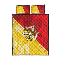 La Bandiera Regione Siciliana Quilt Bed Set - Wonder Print Shop