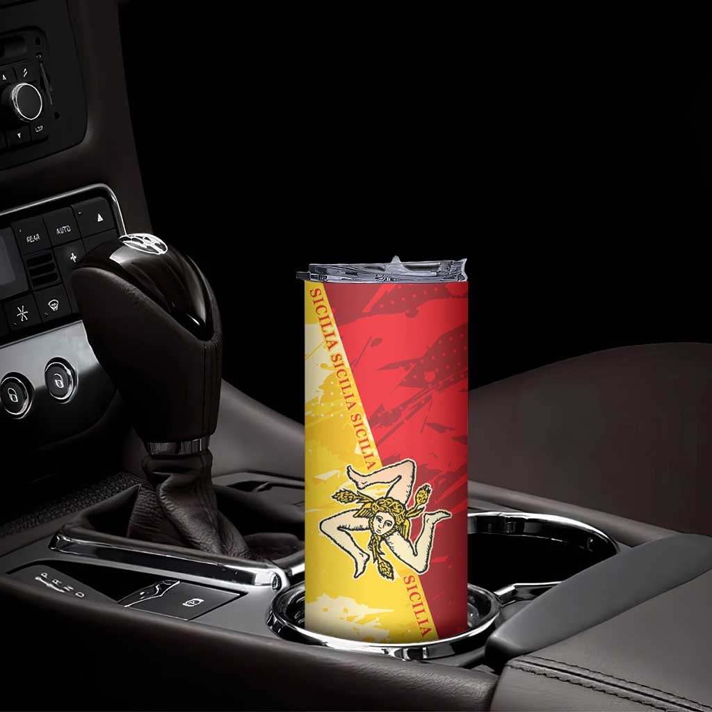La Bandiera Regione Siciliana Skinny Tumbler - Wonder Print Shop