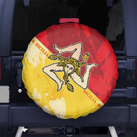 La Bandiera Regione Siciliana Spare Tire Cover - Wonder Print Shop