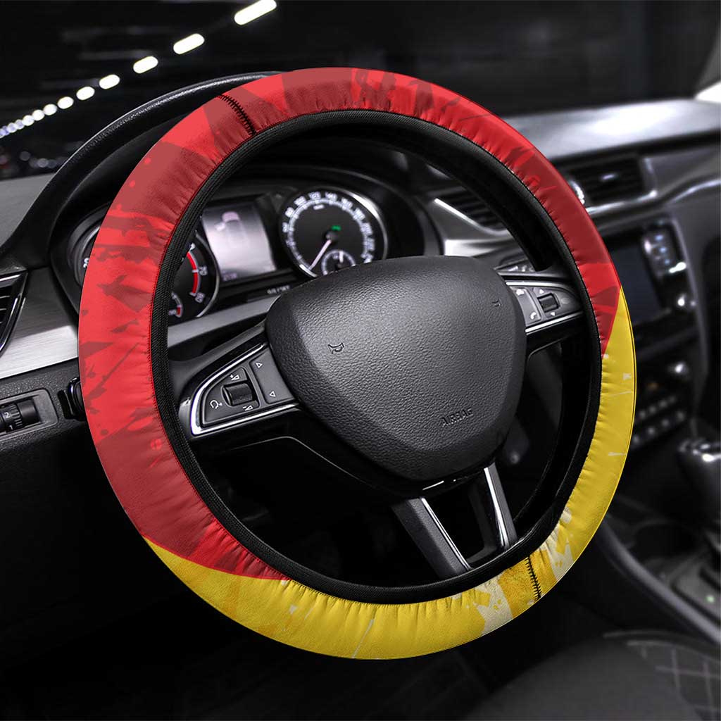 La Bandiera Regione Siciliana Steering Wheel Cover - Wonder Print Shop