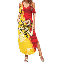La Bandiera Regione Siciliana Summer Maxi Dress - Wonder Print Shop