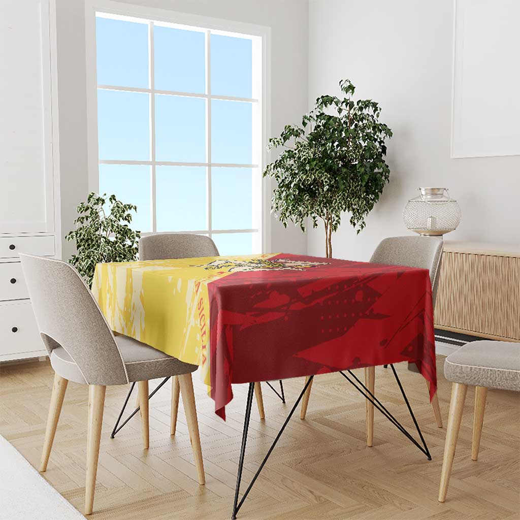 La Bandiera Regione Siciliana Tablecloth - Wonder Print Shop