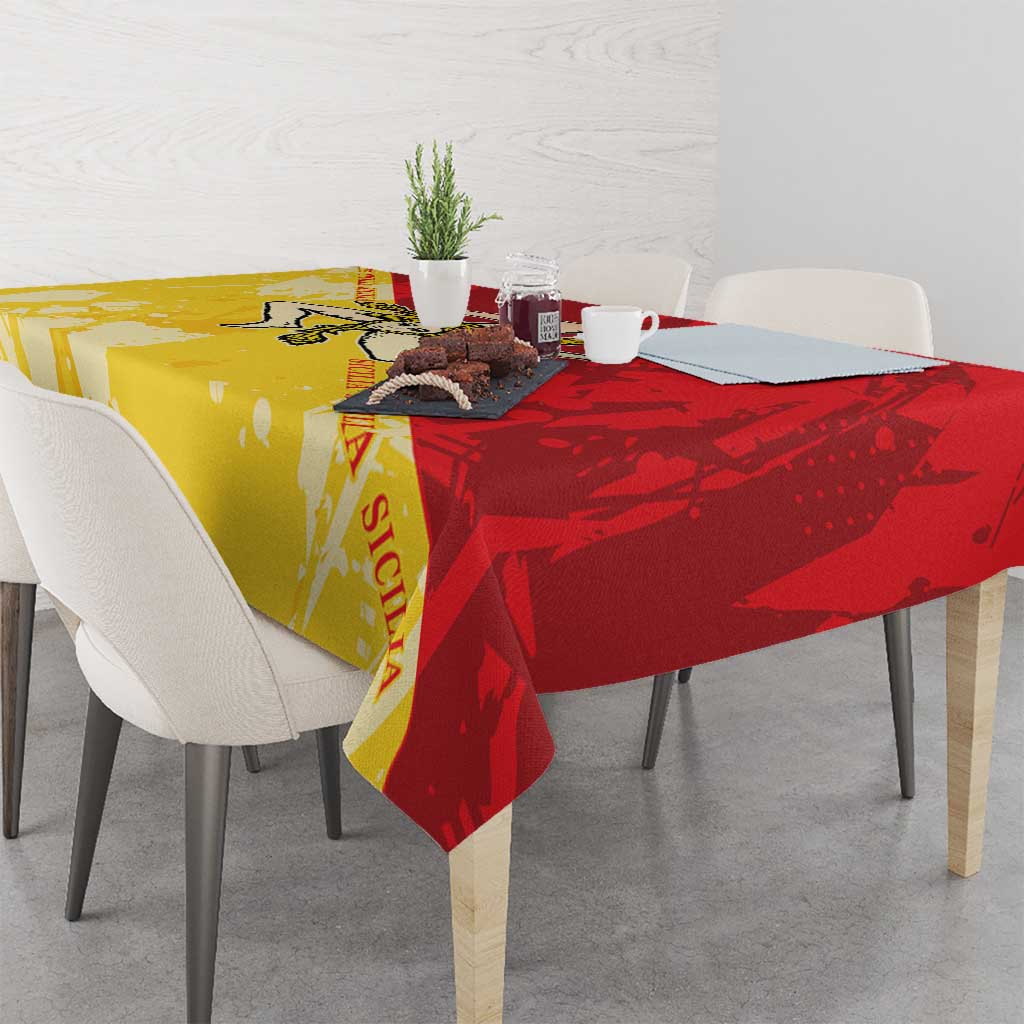 La Bandiera Regione Siciliana Tablecloth - Wonder Print Shop